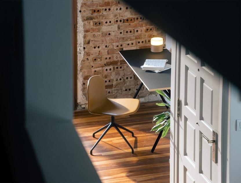 ONDARRETA Вращающееся кресло на козелке из кожи Bob xl sun-id-1492380 - Вид №6