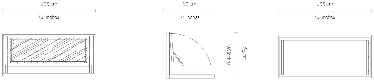 MORADA Туалетный столик из дерева Vogue Voguevanity hvn - Вид №3