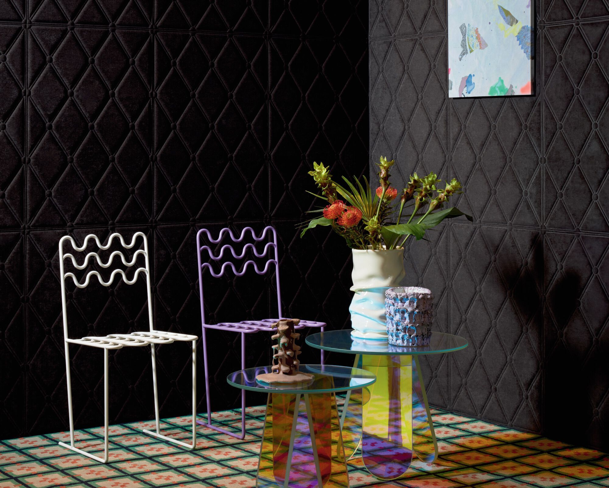 Полиэфирная моющаяся настенная ткань Élitis Forms ARCH-00006077