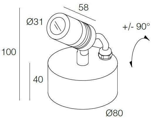 DGA Регулируемый проектор для улицы Micro sun-id-1467214 - Вид №2