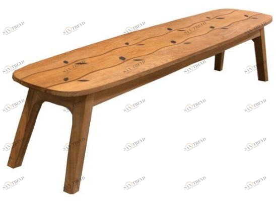 MOBIKA GARDEN Садовая скамейка из тика Wave sun-id-1409991