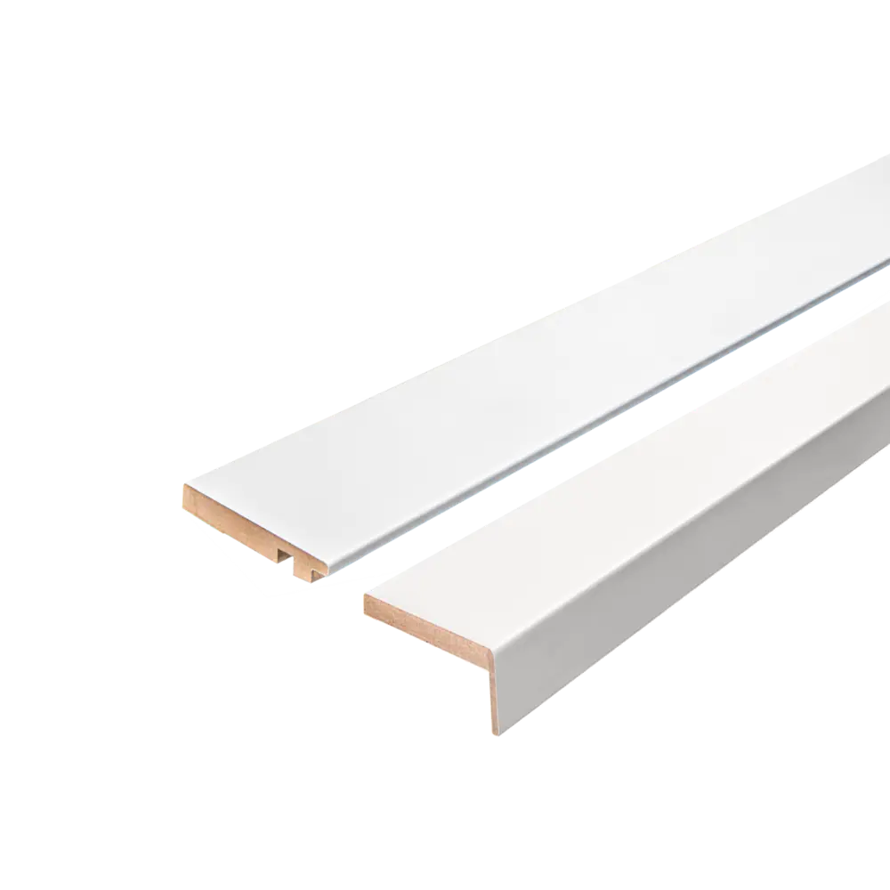 Наличник Рица телескопический 2450x70x8 мм ПЭТ цвет белый (6 шт.) 89446423 STLM-2022353 PORTIKA  - Вид №1