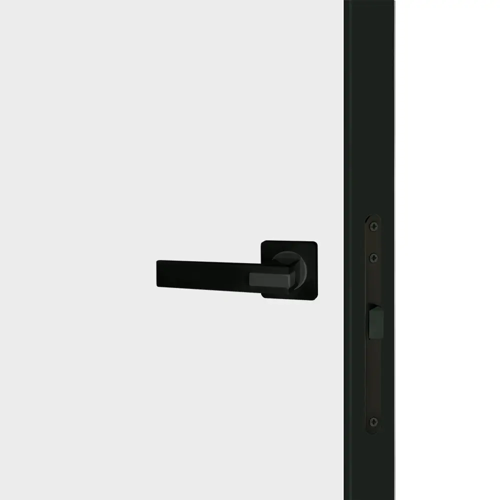 Дверь межкомнатная глухая Invisible 70x220 см цвет белый с замком черная кромка левая 89433702 STLM-2069012 VELLDORIS  - Вид №4
