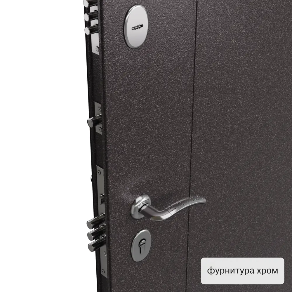 Дверь входная металлическая Денвер 860x2050 мм левая. цвет коричневый TOREX STLM-2204201 - Вид №2
