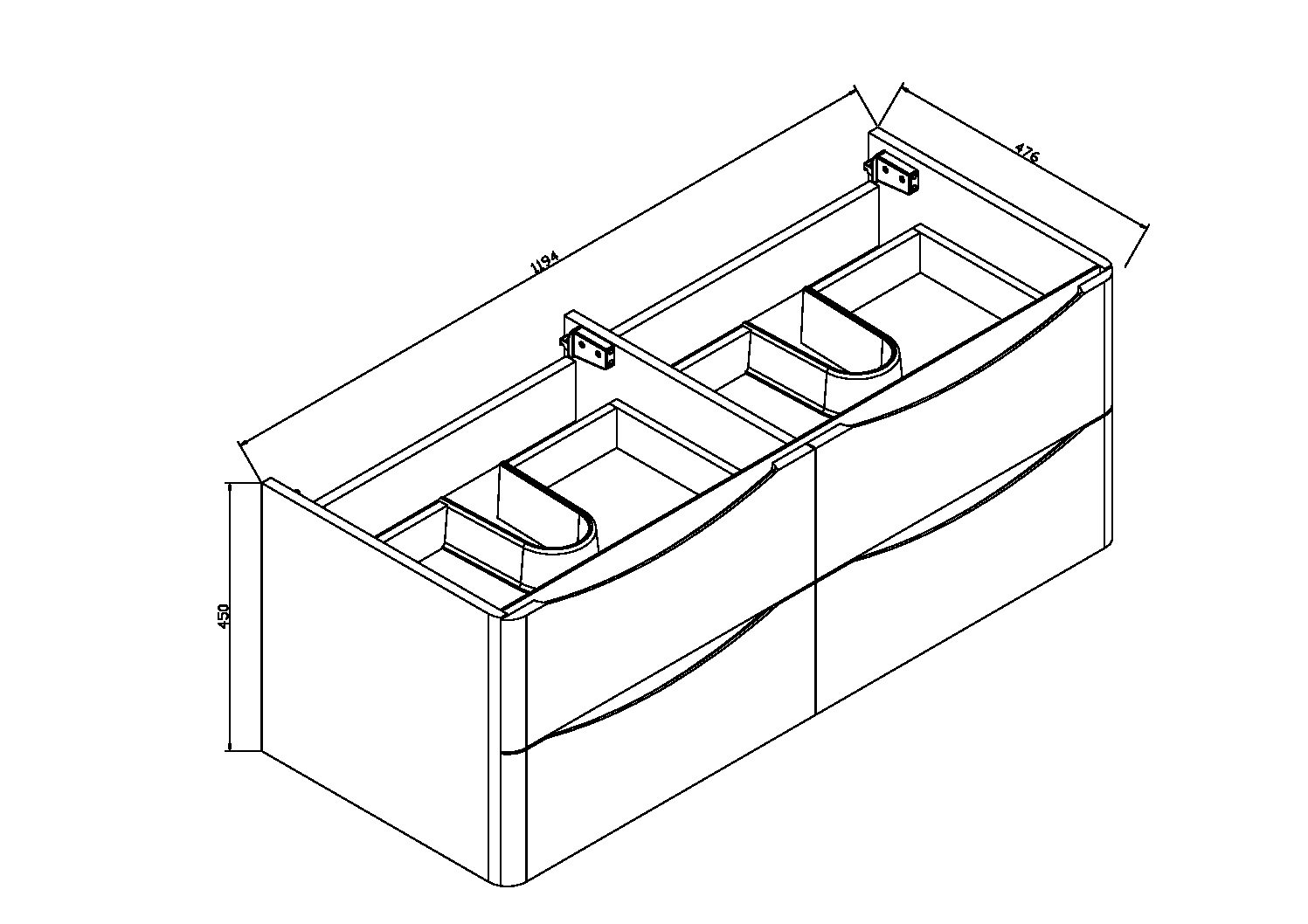 VMC-1R120MS База под раковину Vincea Roberta Santreyd - Вид №4