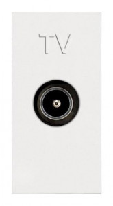 Розетка TV ABB Zenit альпийский белый 2CLA215070N1101