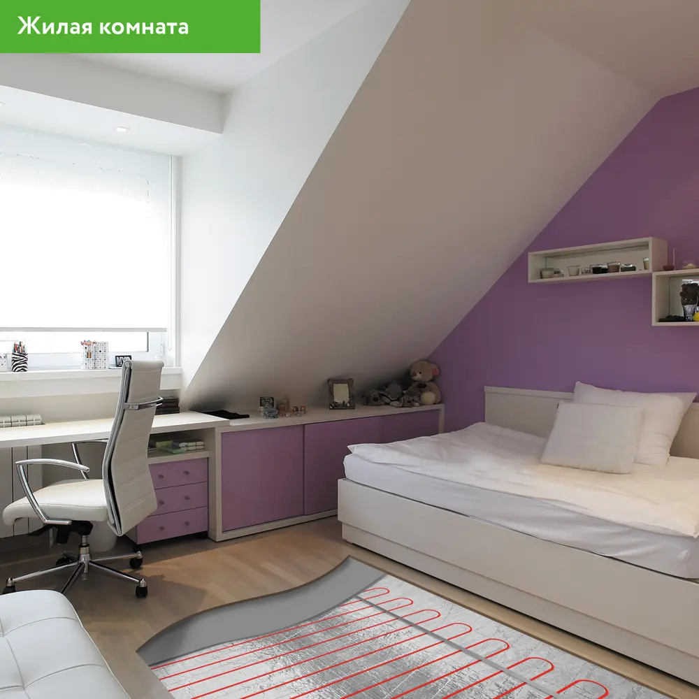 Equation: Двухжильный нагревательный кабель для системы теплого пола 18877396 STLM-0013365 - Вид №6