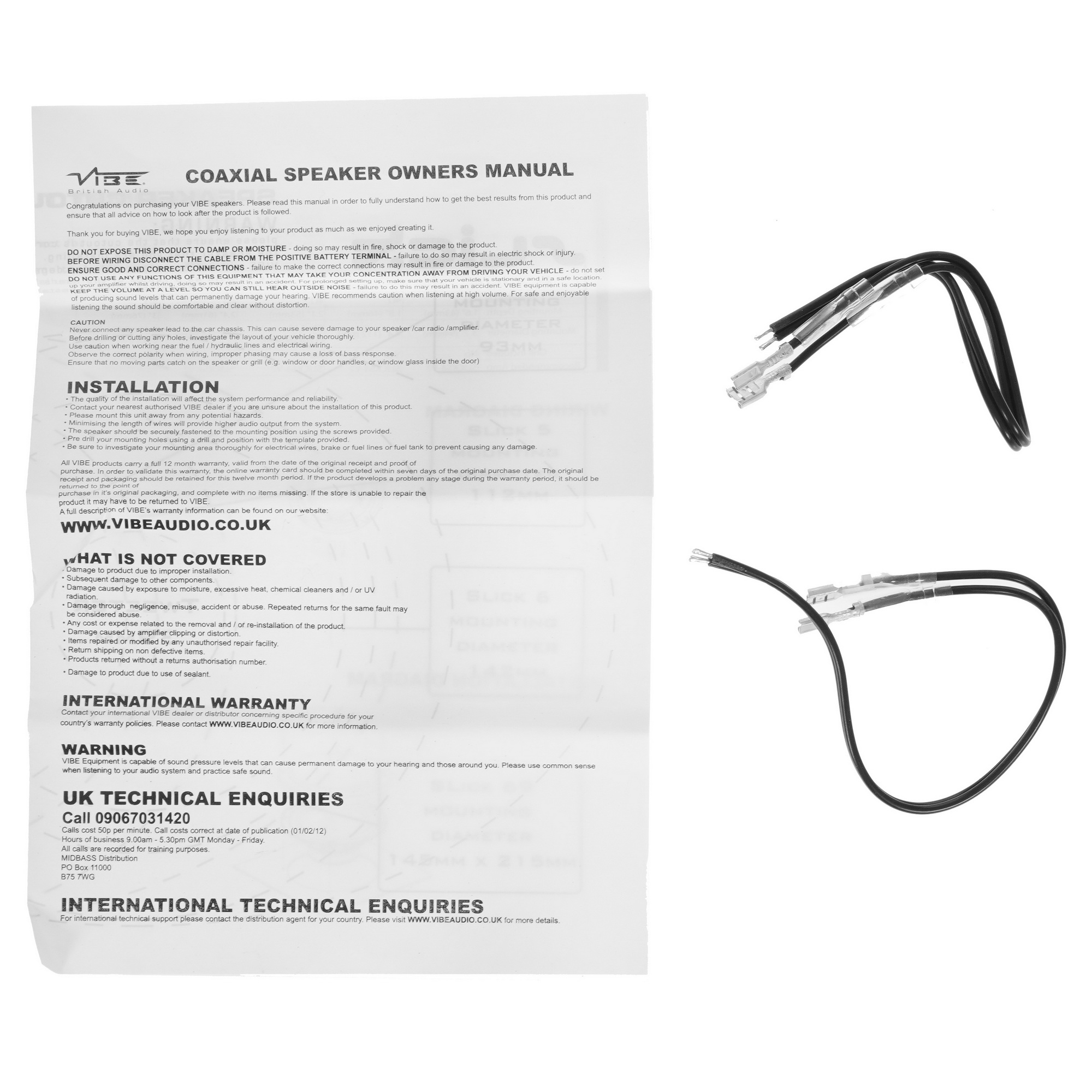 4773598 Коаксиальная акустическая система Vibe SLICK5 V7 STDN-0151372 - Вид №4