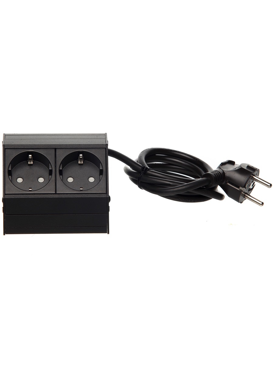 Блок электрических розеток Aspect 12093 Black NAVAKO  - Вид №1