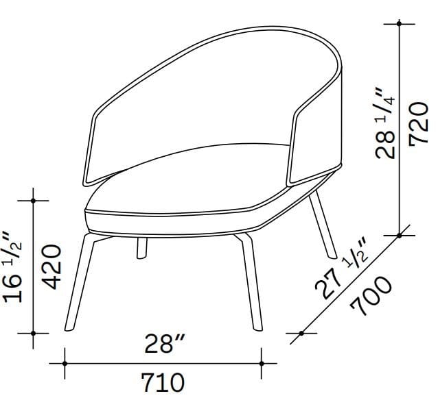 Кресло с подлокотниками Lema BICE ARCH-00095886 - Вид №6