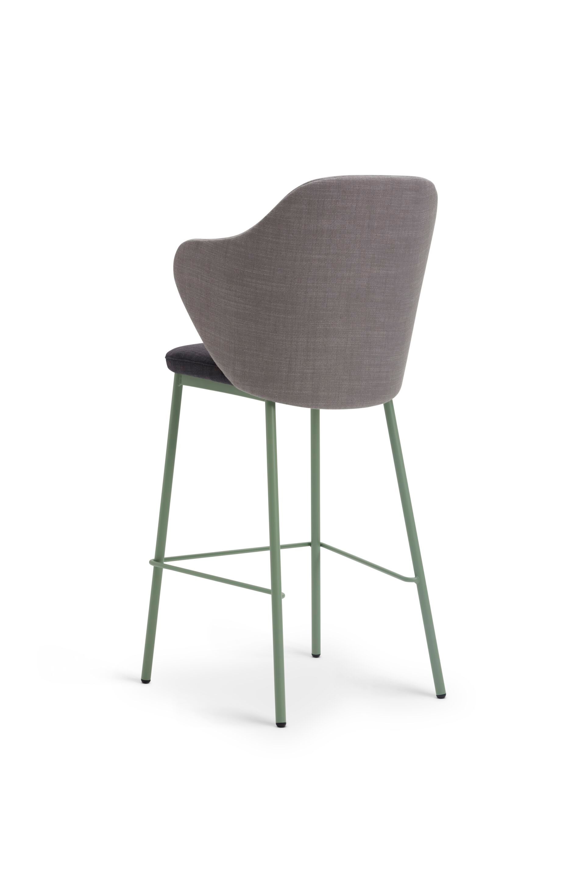 Высокий стул с тканевой подкладкой со спинкой Origins 1971 Page ARCH-00045276 - Вид №4