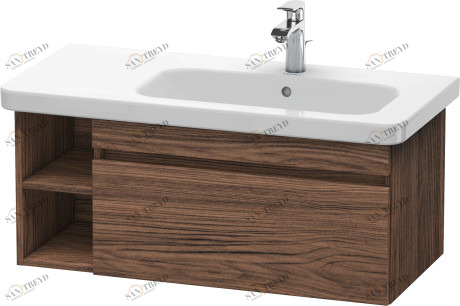 DS639602121 Тумбочка подвесная DuraStyle #DS6396 930 x 448 мм Орех темный декор Duravit