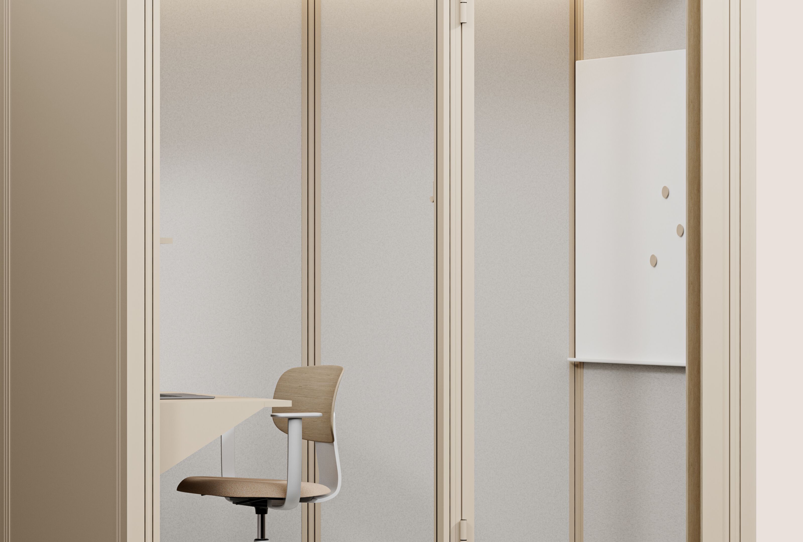 Одноместная акустическая офисная кабина со встроенным освещением Mute Modular ARCH-00121121 - Вид №1