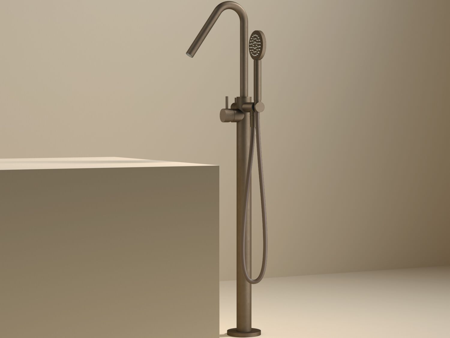 Смеситель для ванны с ручным душем Hotbath Guy ARCH-00071100