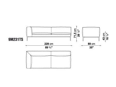 Кожаный угловой диван B&B Italia Michel ARCH-00098797 - Вид №23