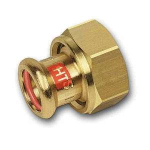 1133592234 SANHA 13359G пресс-фит. солн., бронза, разъемн.соед.с плоск.упл. 22x3/4 мм