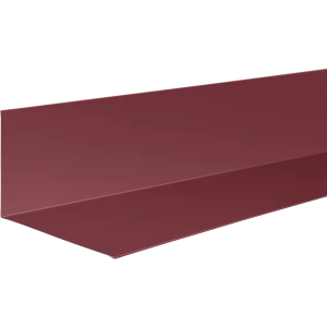 Планка примыкания нижняя 122x250x2000 мм 0.4 мм RAL 3005 вишневый 86778586 STLM-2177203