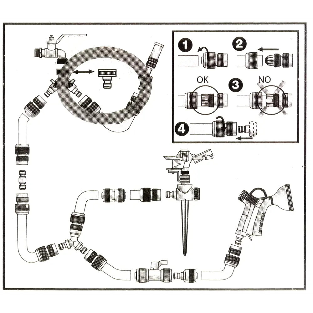 Адаптер BOUTTE 1/2 дюйма для систем полива и водоснабжения 15449396 STLM-0005807 - Вид №4