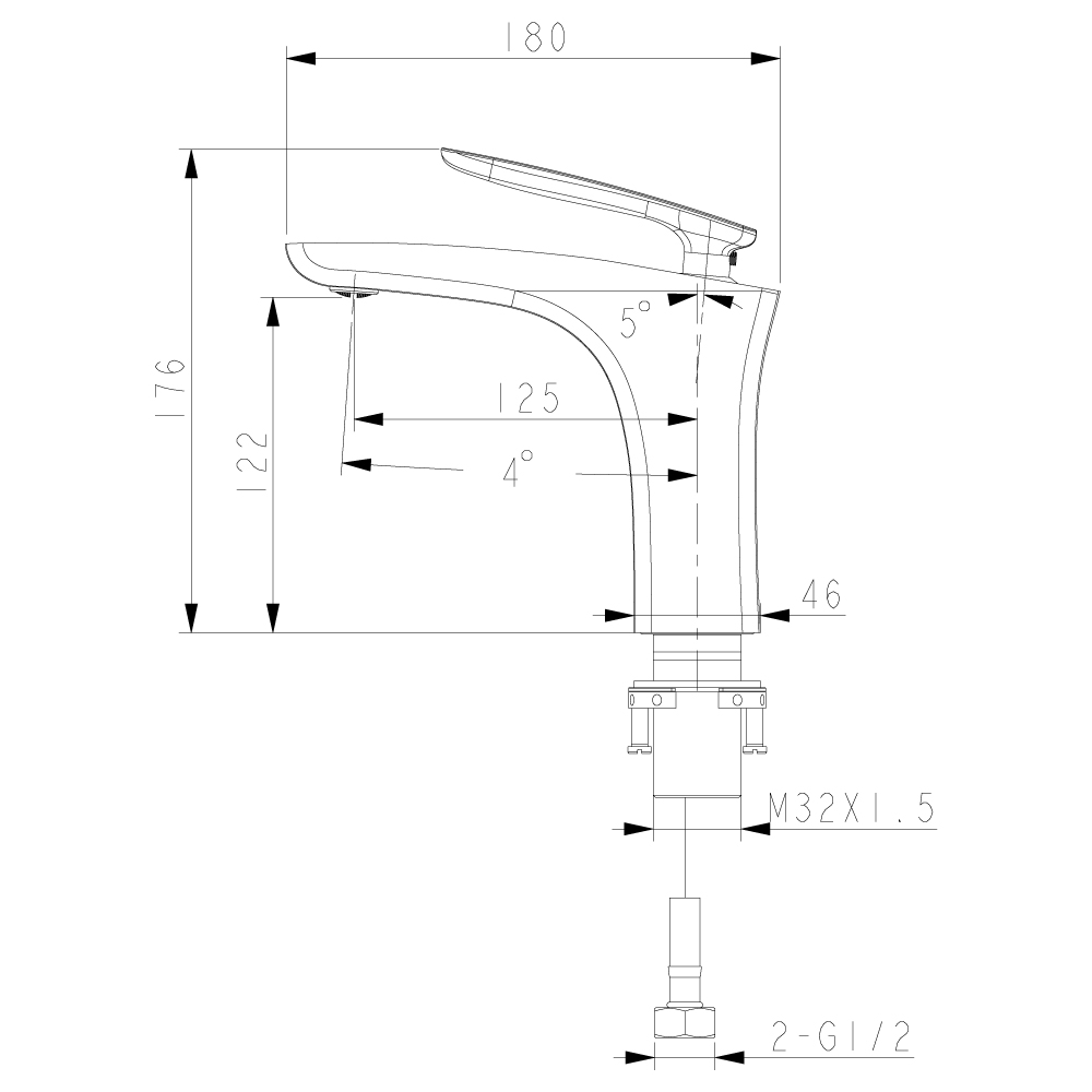 LM6806C Смеситель Bellario для раковины LEMARK BELLARIO  - Вид №1