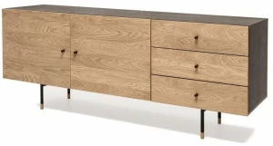 Woodman Комод из фанерованной древесины с распашными дверцами с ящиками Jugend