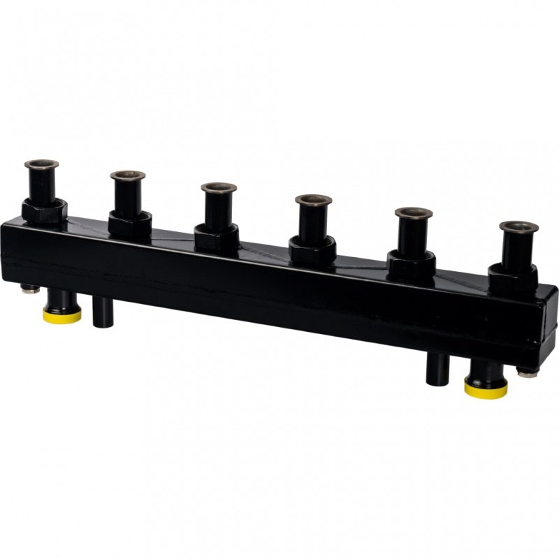 Распределительный коллектор STOUT на 3 контура DN25, с гидрострелкой, в теплоизоляции SDG0018004003 - Вид №2