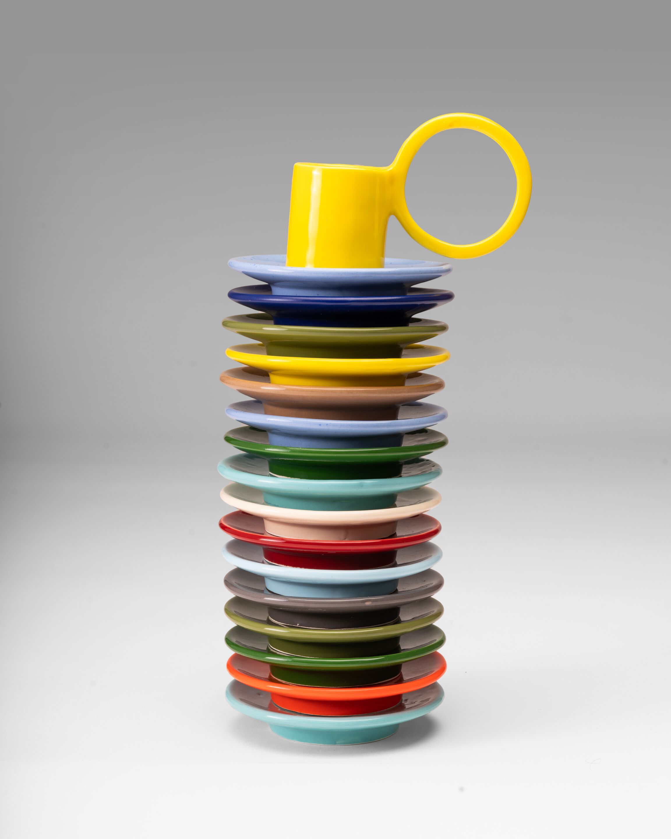 Набор керамических чашек с блюдцем Paolo Santangelo Euclidea ARCH-00129424 - Вид №1