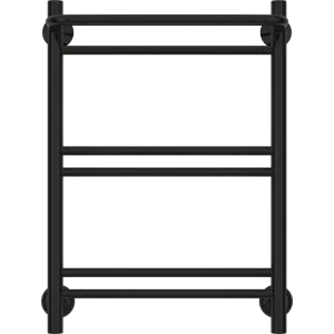 Полотенцесушитель водяной с полкой Сунержа ВПС-51П 60x40 мм нержавеющая сталь 3/4" цвет чёрный