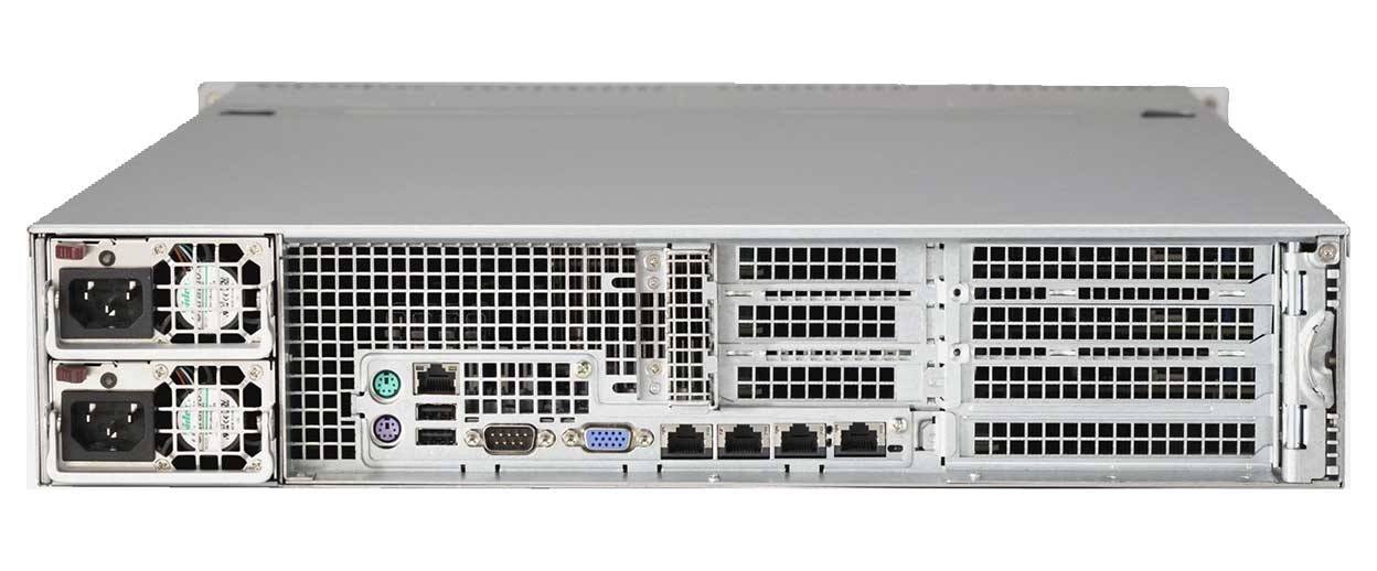 SYS-6028R-WTR server (x10drw-i, cse-825tq-r740wb) (lga2011-r3 dual,c612, 16xddr4 rdimm/lrdimm up to 1 tb, svga, 4x pci-e 3.0 x8 (2 fhfl, 2 fhhl), sata raid, 8x3.5'' hotswap,2xgblan,2u,rackmount,740w redundant) SuperMicro Santreyd  - Вид №2