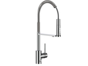 Однорычажный смеситель для кухни с выдвижным ручным душем