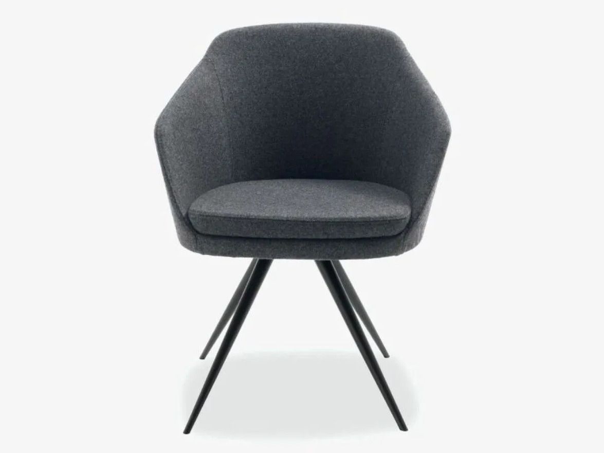 Мягкий тканевый стул с подлокотниками Riva 1920 ARM CHAIR METAL ARCH-00100071