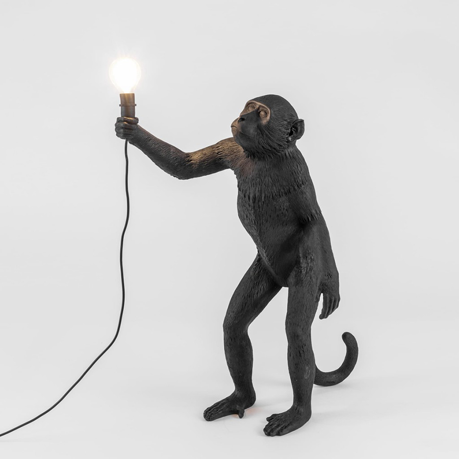 Светильник Monkey Lamp Standing, черный Seletti 14920 - Вид №1