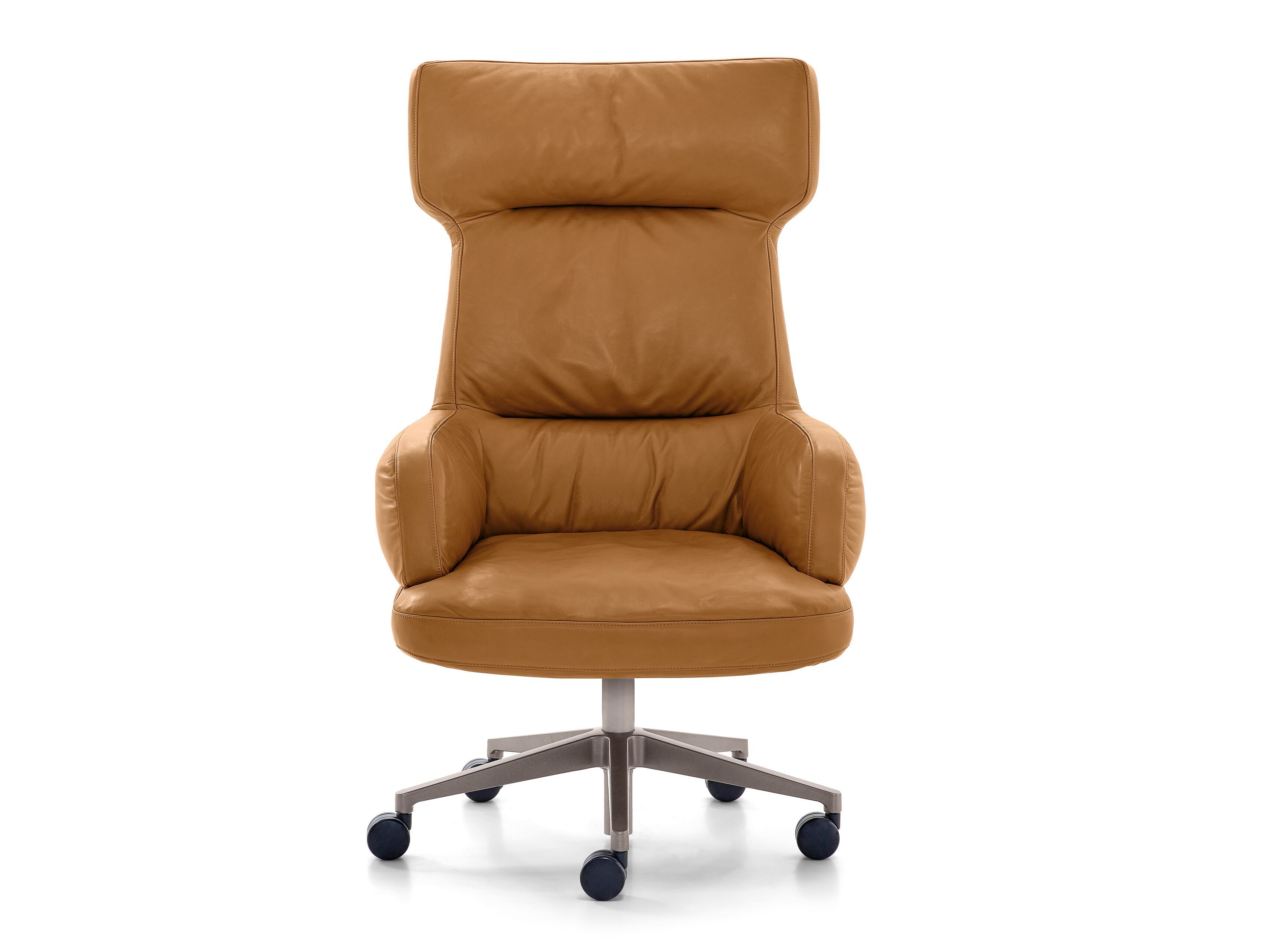 5-спицевое кожаное вращающееся офисное кресло с высокой спинкой Arketipo FORBES ARCH-00023522