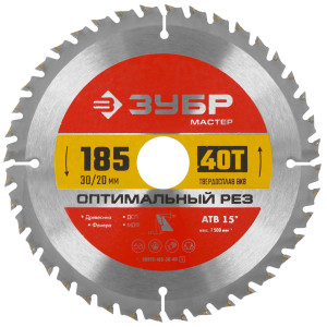 Диск пильный ЗУБР Оптимальный рез 36912-185-30-40_z01 9170511
