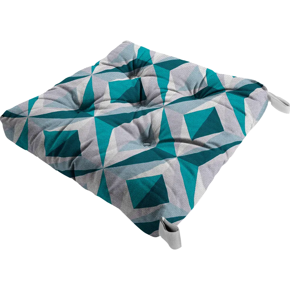 Сидушка «Ромбы» 40x35 см цвет мультиколор LINEN WAY STLM-2189417 - Вид №1