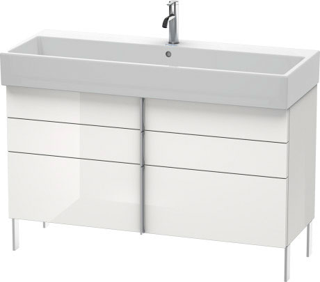 VA658904747 Vero Air Тумбочка напольная Каменно-синий глянцевый лак Duravit - Вид №2