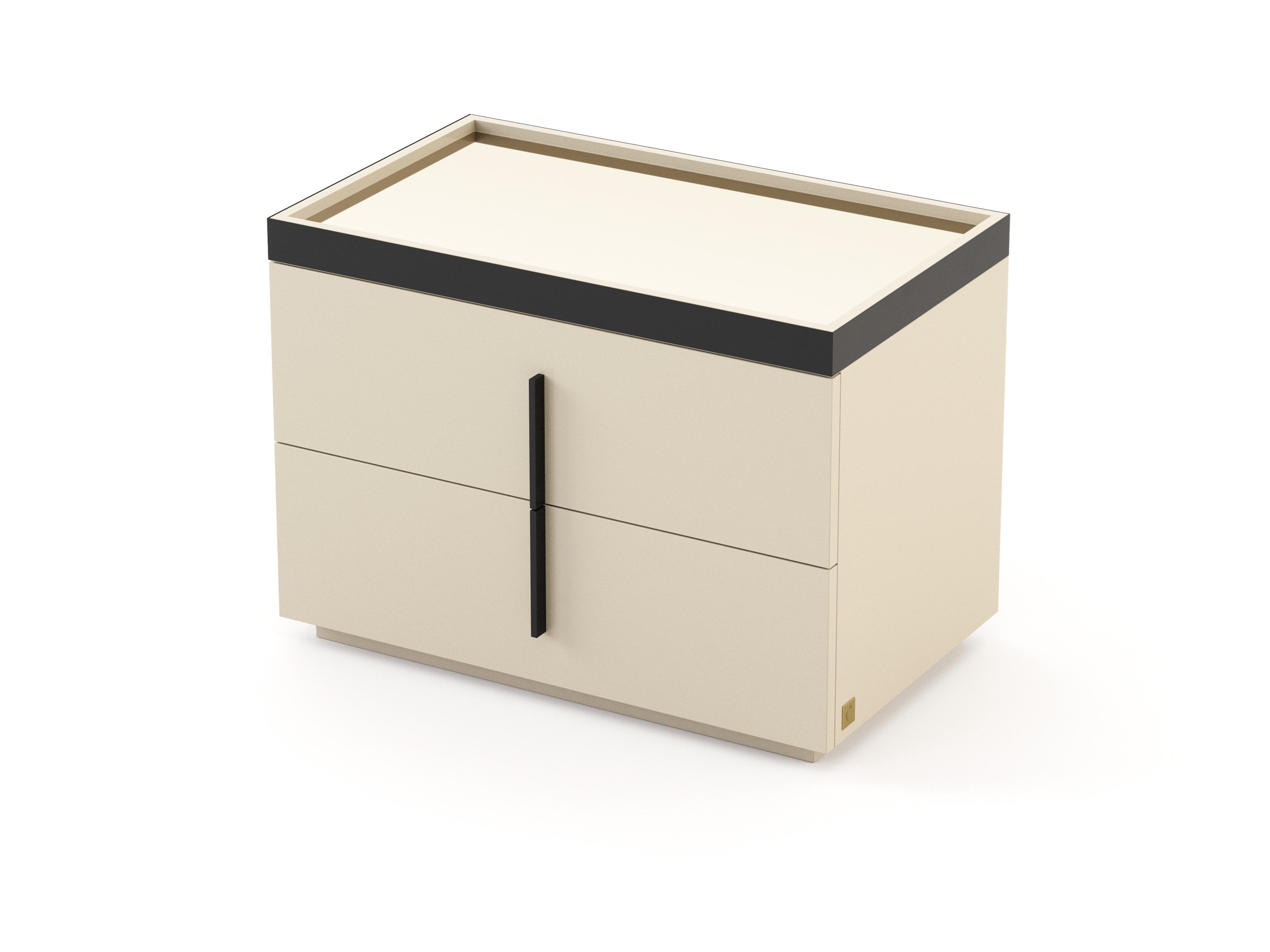 Прямоугольная прикроватная тумбочка из шпона с ящиками Stylish Club ARCH-00040121 - Вид №29