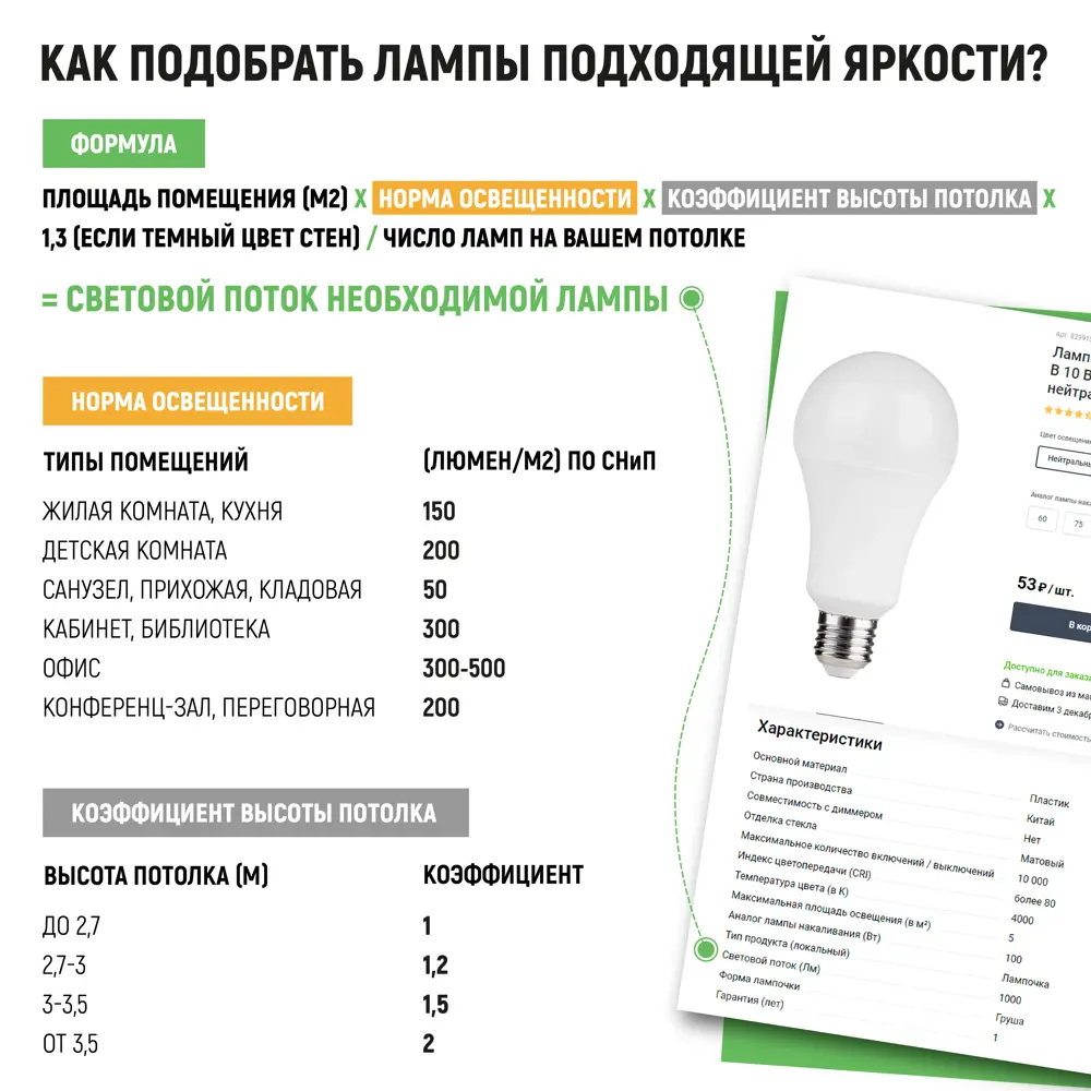 Светодиодная лампа Volpe матовая E27 30Вт с естественным белым светом 82716907 STLM-0931756 - Вид №7