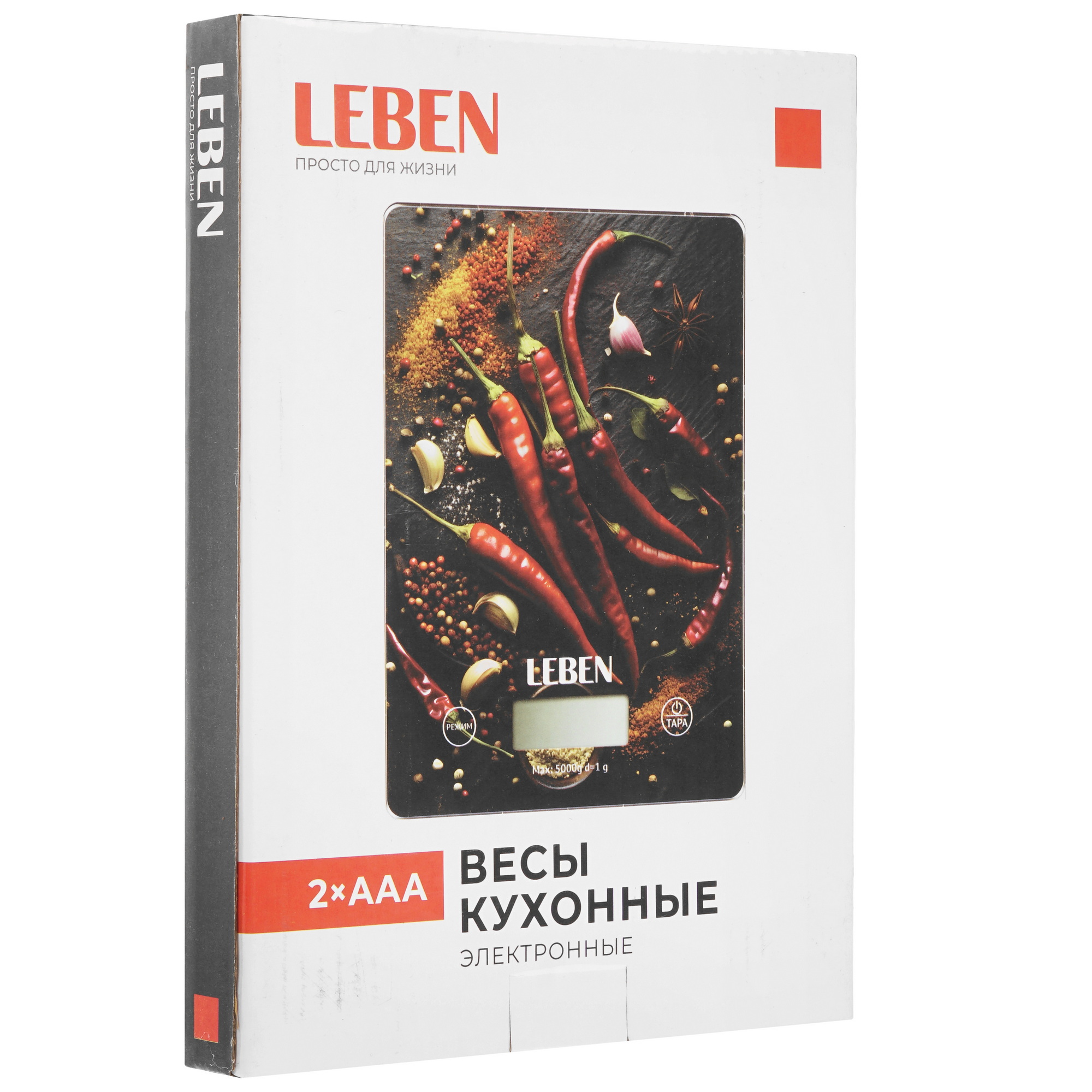 9237203 Кухонные весы LEBEN 268-064 разноцветный STDN-0129781 - Вид №6