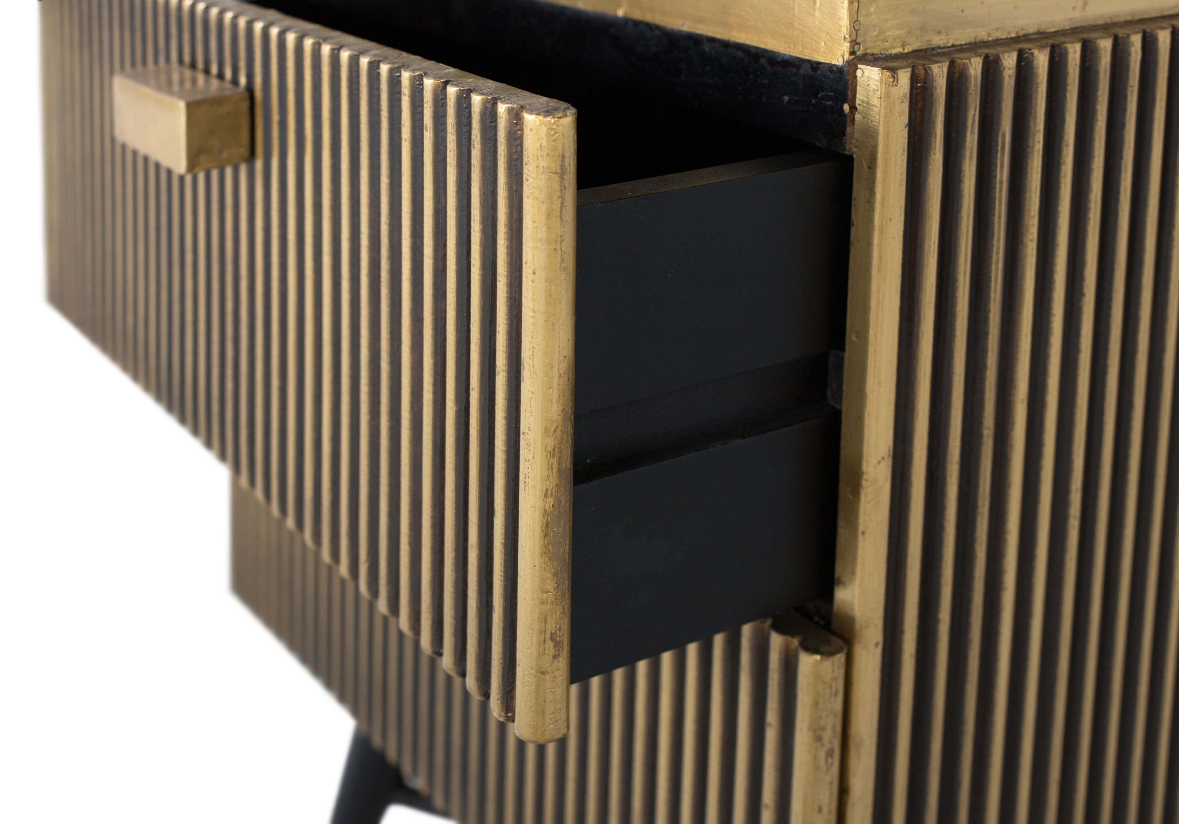 Прямоугольная тумбочка из манго с ящиками Giner y Colomer Sambhal ARCH-00050322 - Вид №2