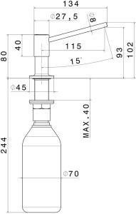 Дозатор моющего средства