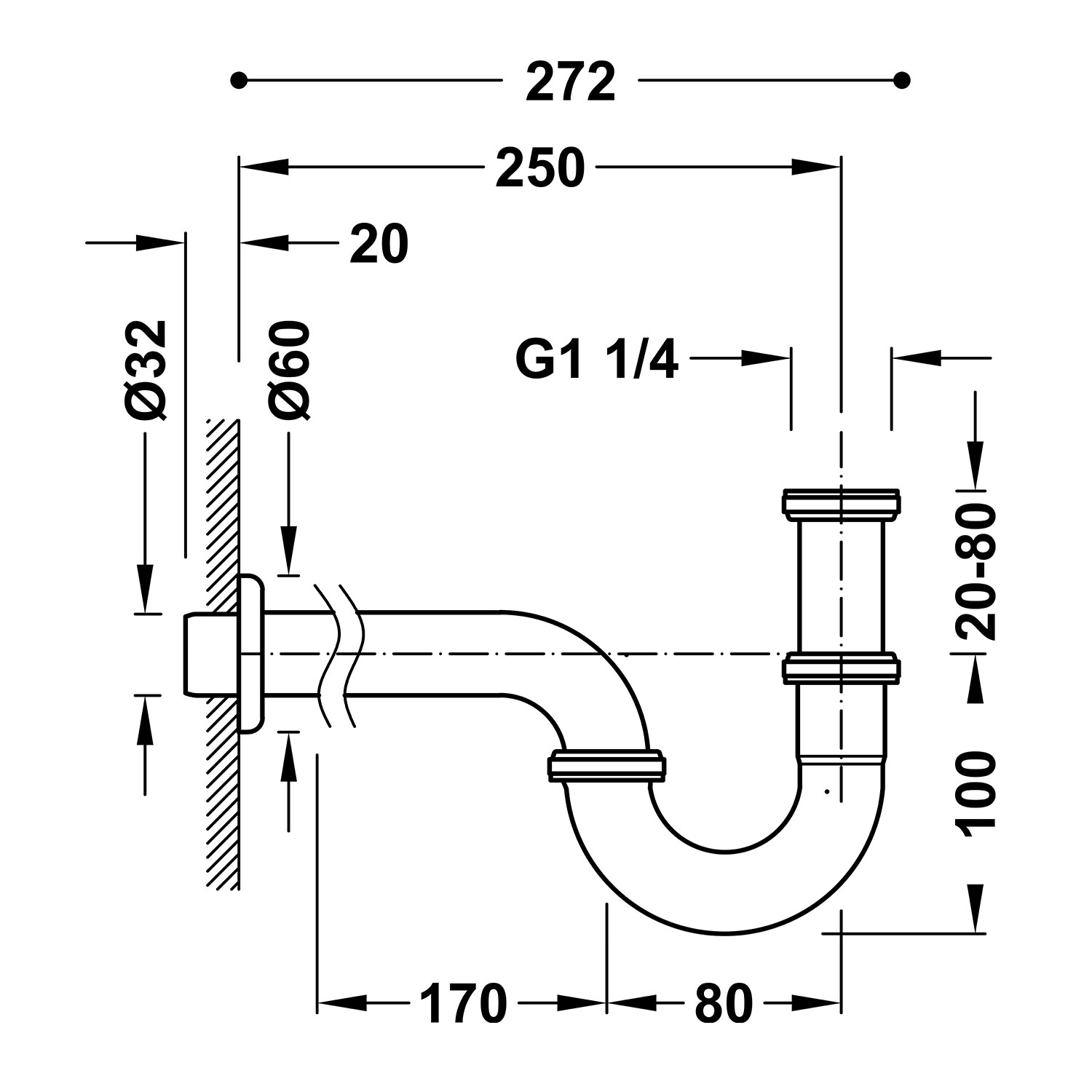 Телескопический вращающийся сливной люк для умывальника-13463810 TRES Drain - Вид №1