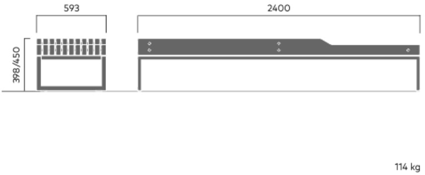 VESTRE Модульная скамья из стали в современном стиле без спинки sun-id-1468277 - Вид №21