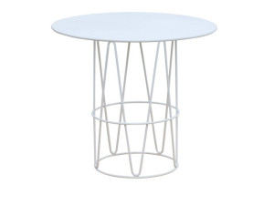 Стальной круглый садовый стол