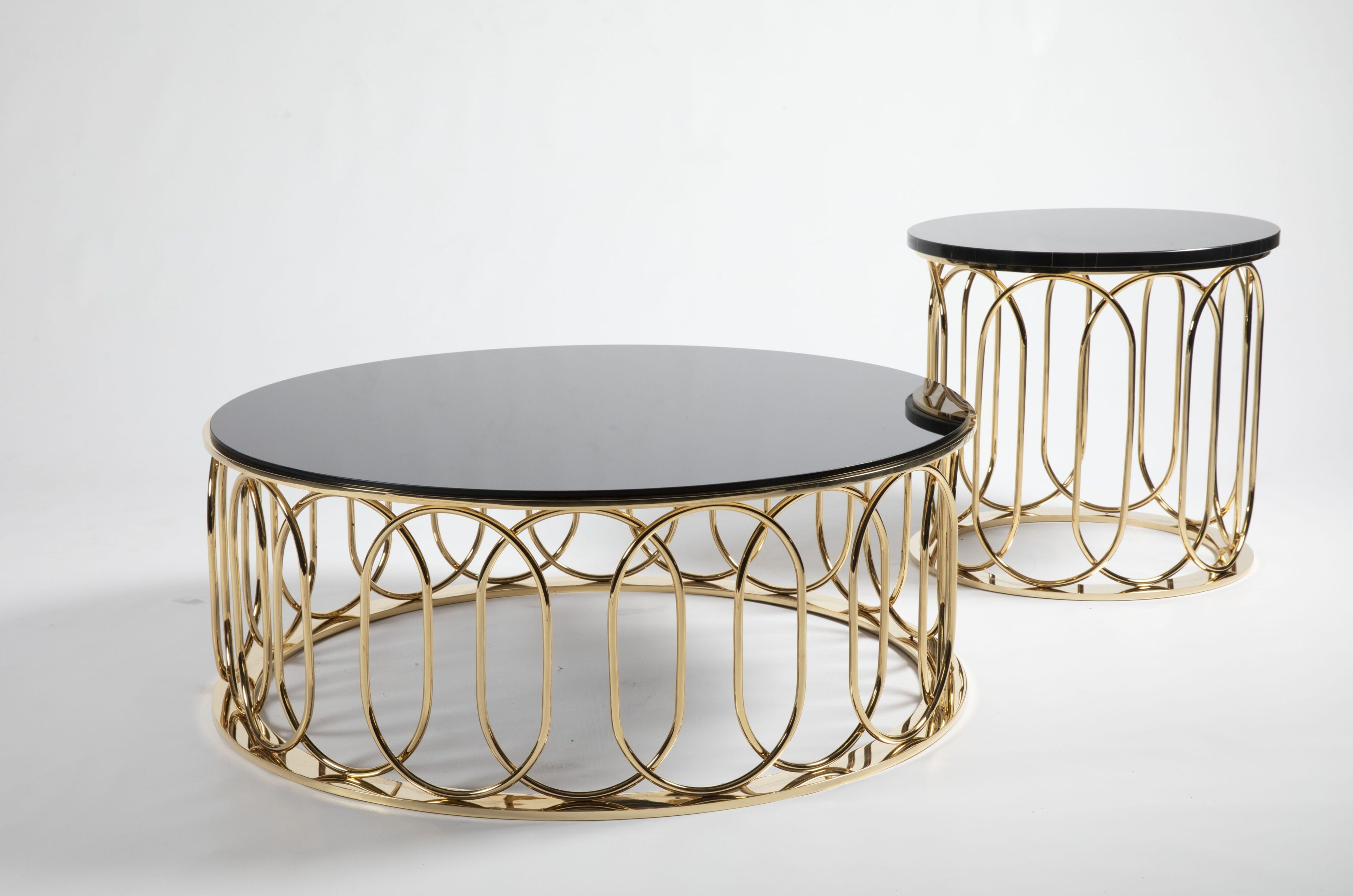 Журнальный столик из стали и мрамора Galbiati Exclusive Interiors ARCH-00081334 - Вид №5