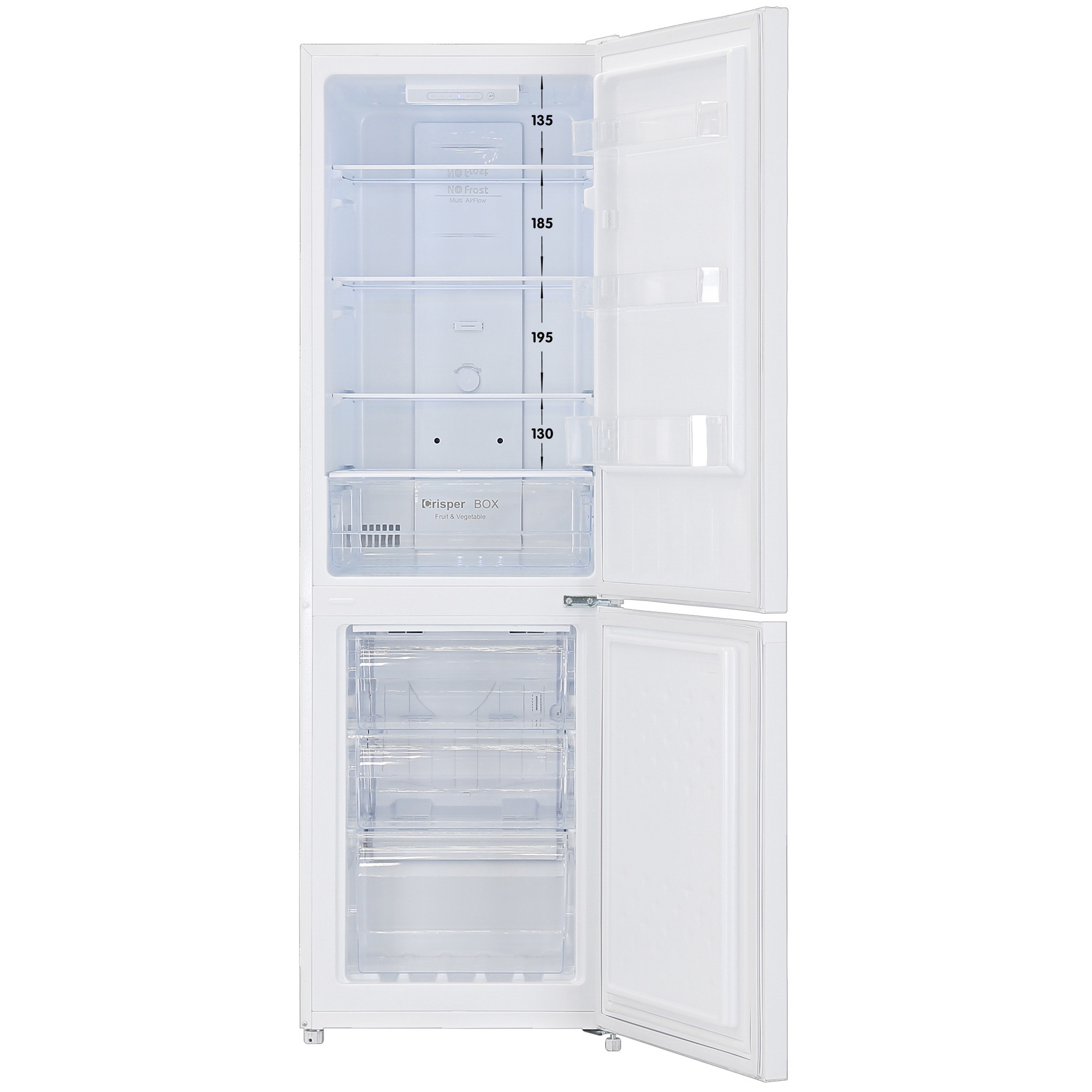 5401294 Холодильник с морозильником   DEXP B4-24AMG белый STDN-0074098 - Вид №1