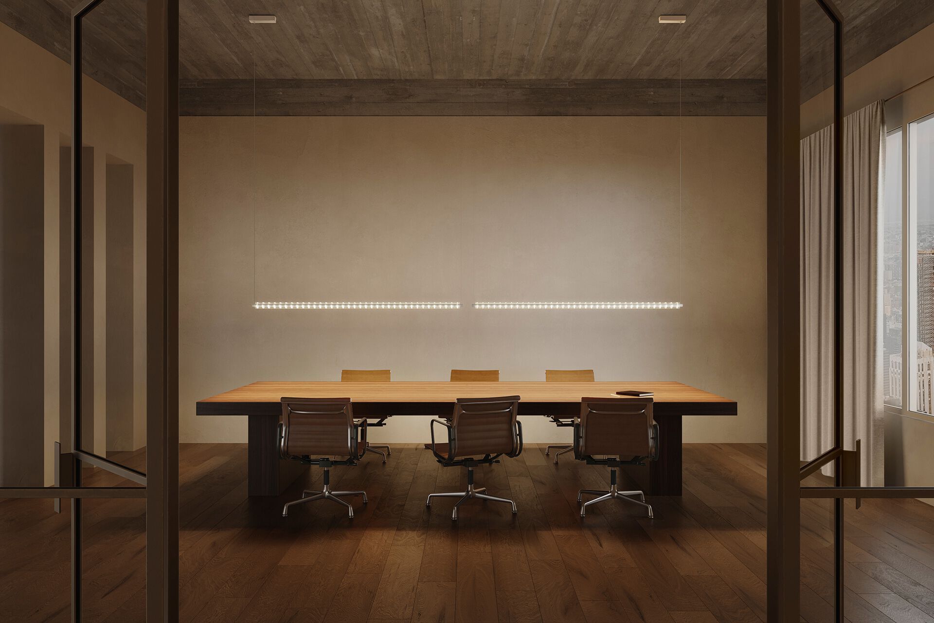 Алюминиевый и стеклянный подвесной светильник Arkoslight Loop ARCH-00007648 - Вид №13