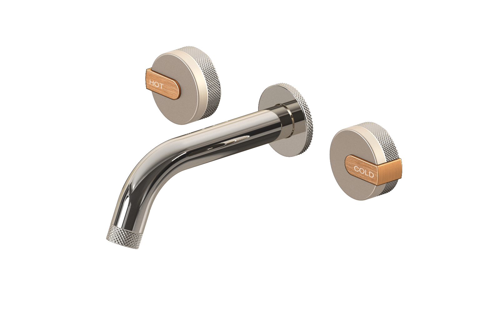 E-11530-R1SN-L1BRG-PN Смеситель для умывальника из 19,1см носикем (внешняя часть) GRAFF MOD+