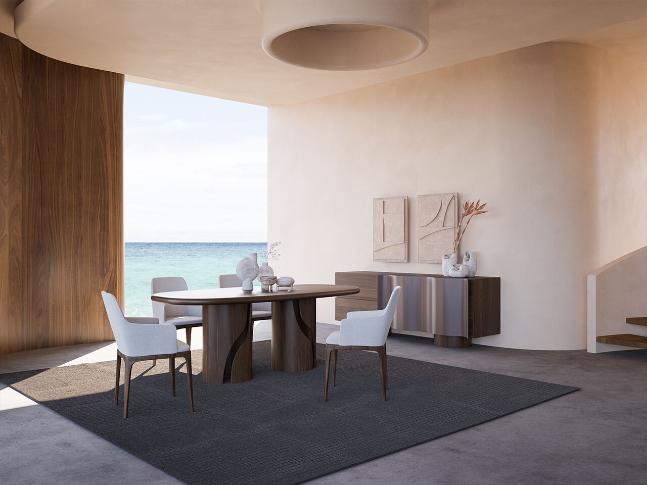 Деревянный шкаф с распашными дверцами и ящиками NDESIGN Espresso ARCH-00009773 - Вид №4