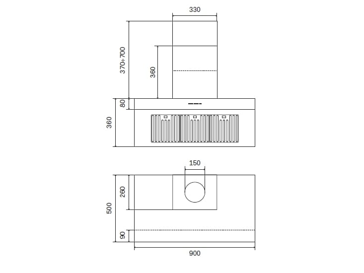 Настенный стальной вытяжной шкаф класса а Ilve Professional Plus ARCH-00084653 - Вид №2
