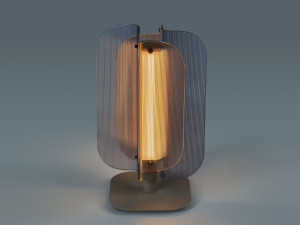 Стеклянная настольная лампа